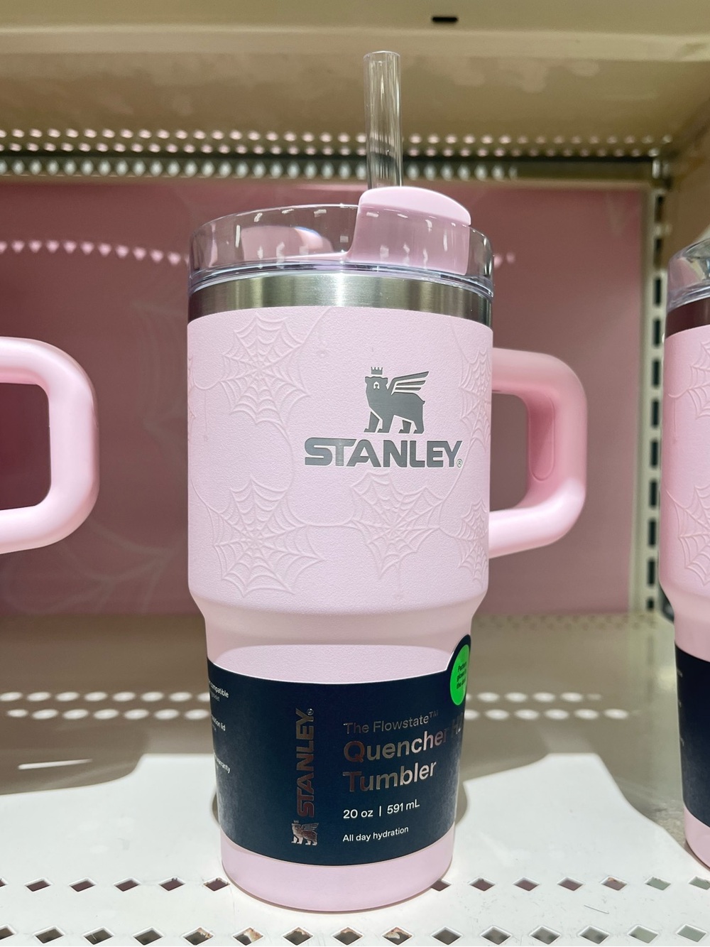 STANLEY 20 oz Stainless Steel H2.0 FlowState Quencher Tumbler glow in the dark🌸